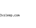3xsleep.com