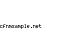 cfnmsample.net